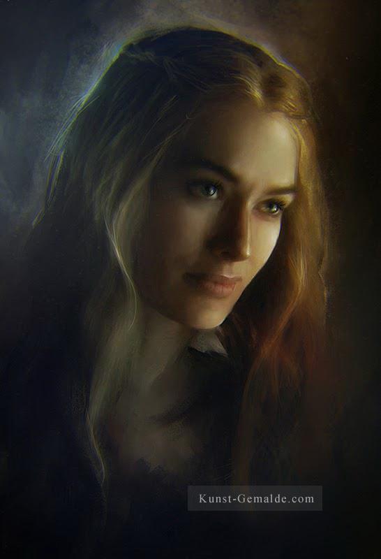 Porträt des Cersei Lannister Klassizismus Spiel der Throne Ölgemälde